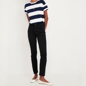 {Old Navy} "High Rise Wow Straight" Short Black Cigarette Stovepipe Jeans